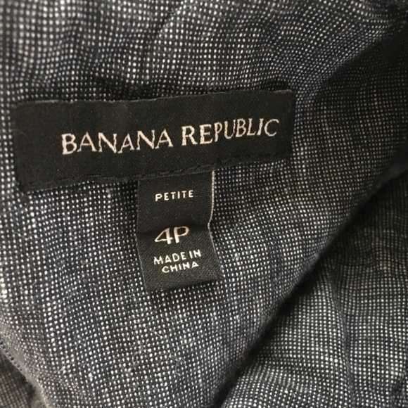 Banana Republic grey chambray top - Picture 7 of 9